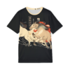 Chinese horse art on all over print tee shirt