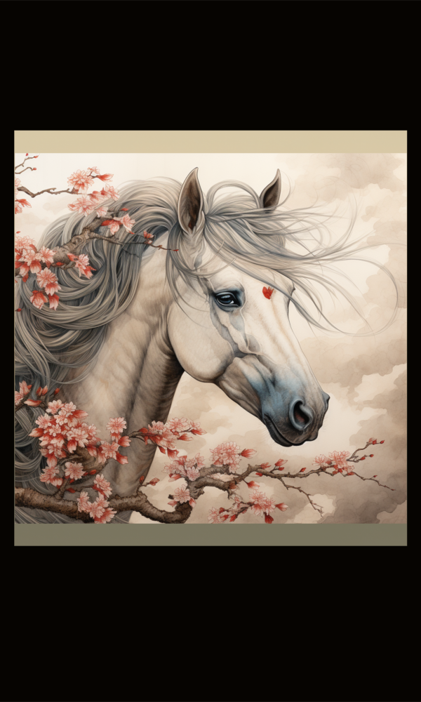 Cherry Blossom Horse Shirt