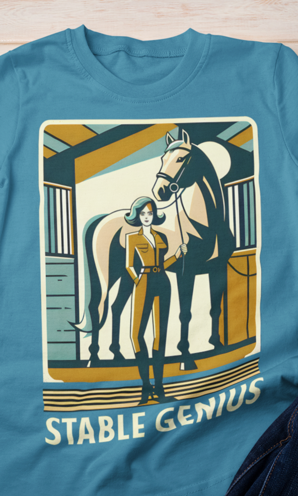 Mid-Century Modern Stable Genius Horse Shirt
