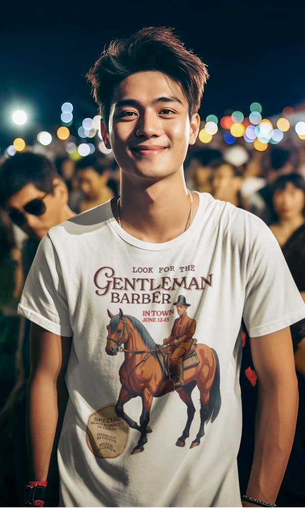 Gentleman Barber Western Cowboy Shirt