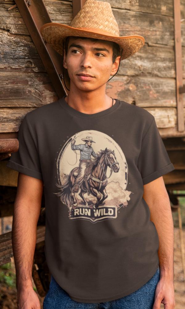 Run Wild Cowboy Wild West Shirt