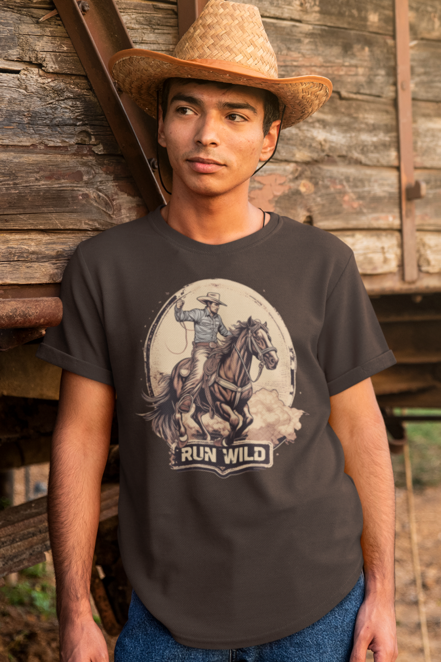 Run Wild Cowboy Wild West Shirt